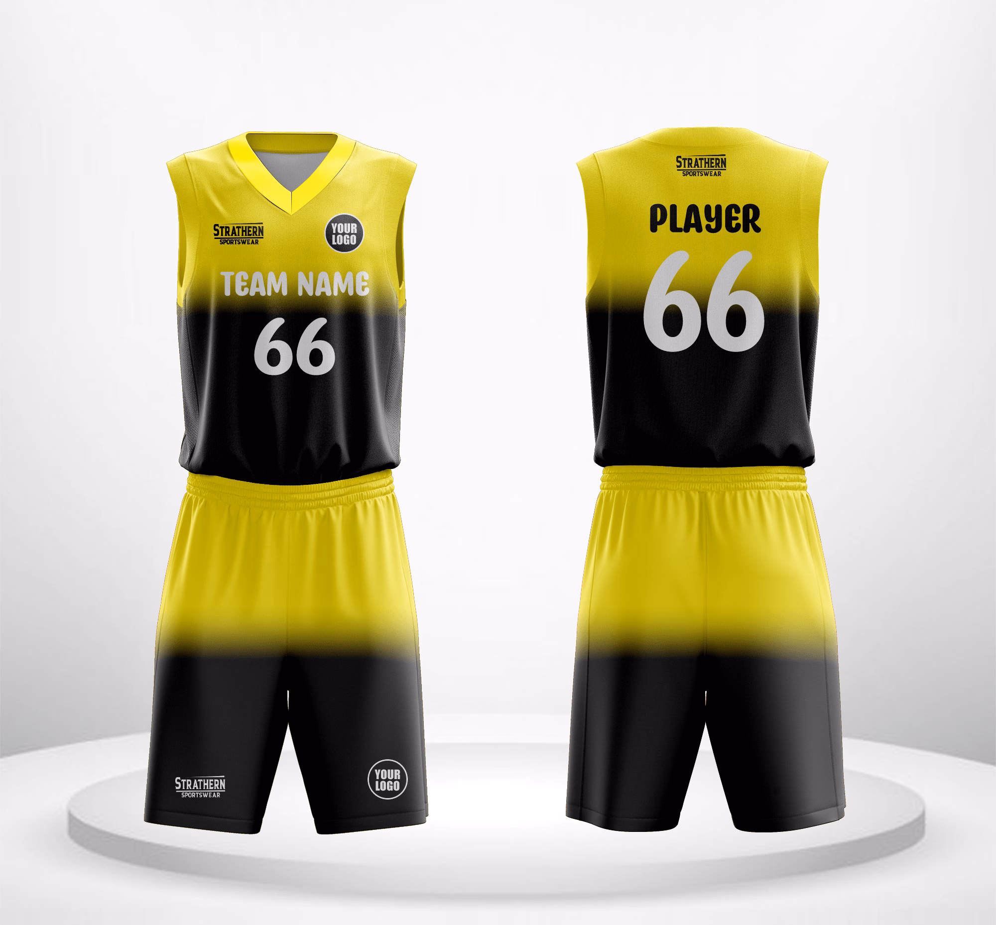 Eclipse Blend cheap NBA basketball jerseys featuring a dynamic black to yellow gradient design.