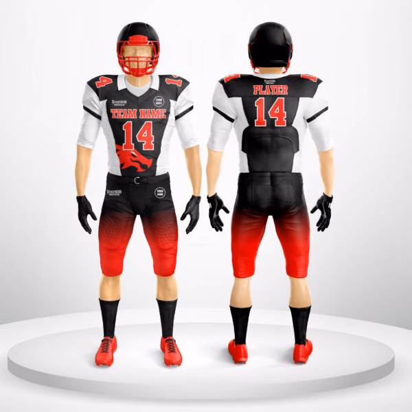 Infernal Dragon Gridiron Team Merchandise – Custom Football Jersey with Bold Dragon Design
