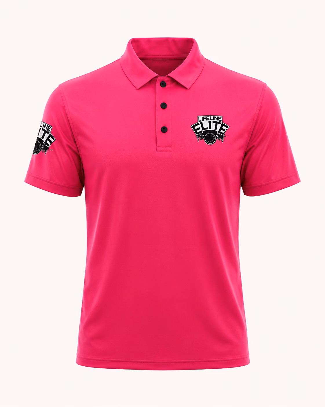 Lifeline Elite Pink Coaches Polo