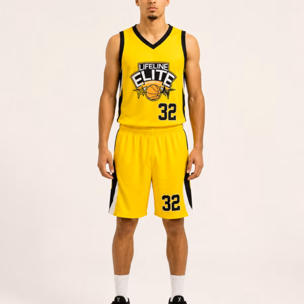Lifeline Elite Yellow Basketball Uniform