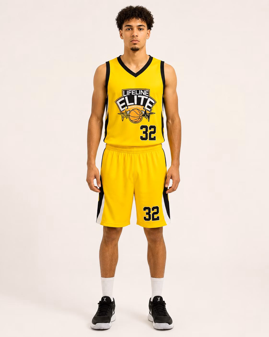 Lifeline Elite Yellow Basketball Uniform