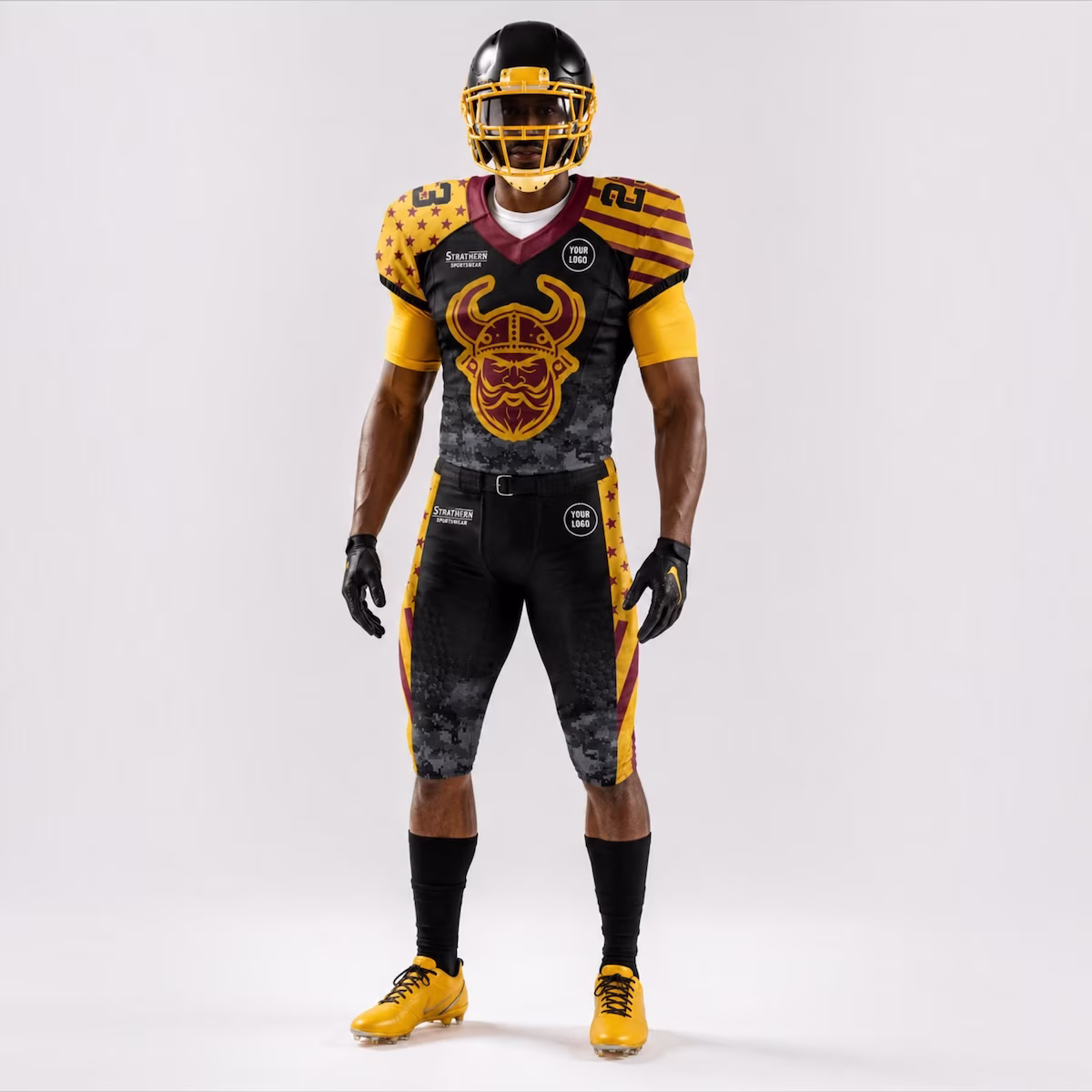 Custom American football uniform by Strathern International