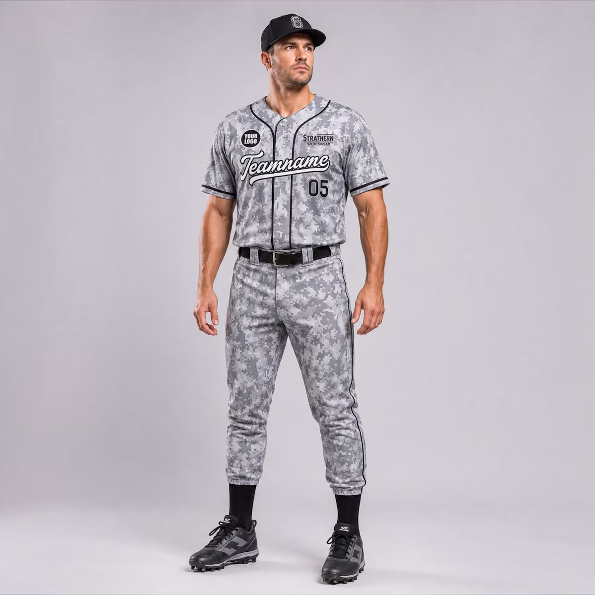 Custom baseball uniform by Strathern International