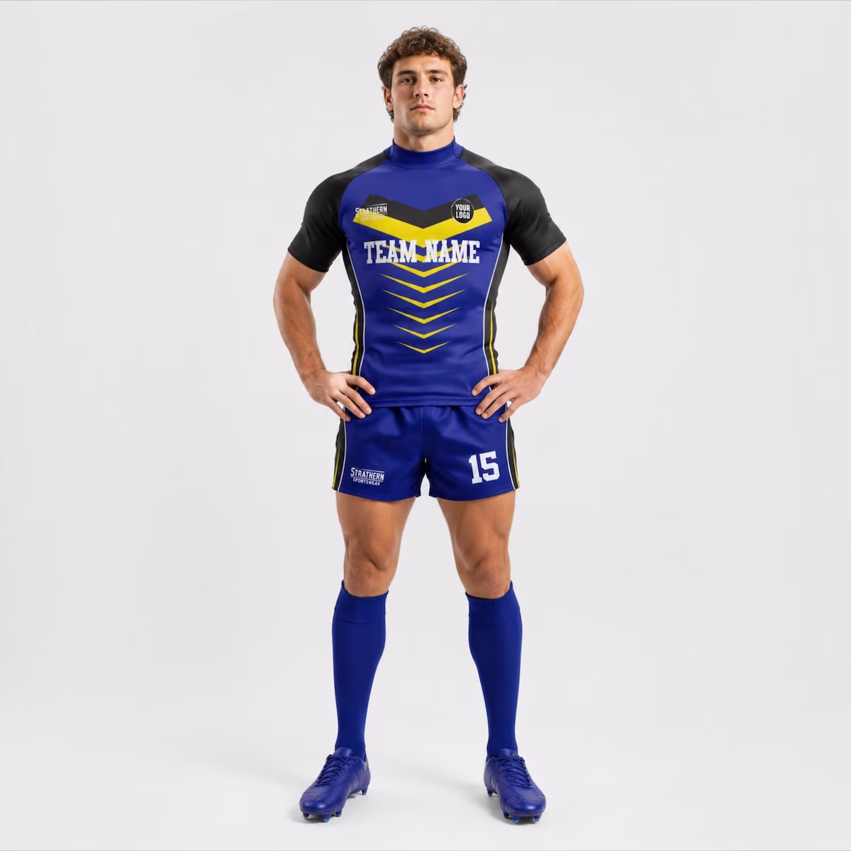 Custom rugby uniform by Strathern International