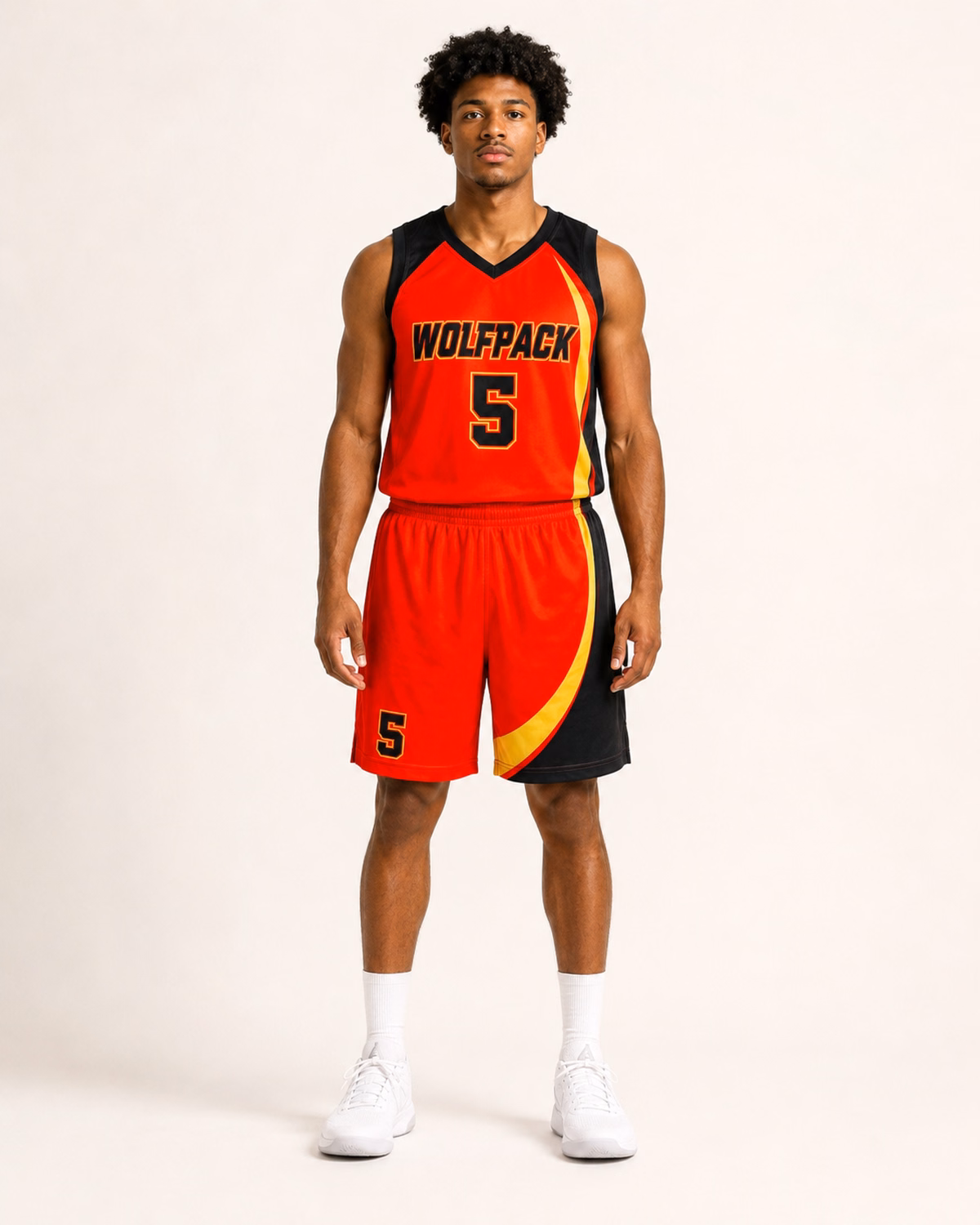 Lifeline Classic Basketball Uniform — Wolfpack 5
