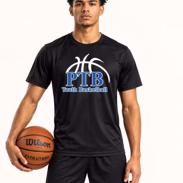 Front view of the approved PTB Team T-Shirt.