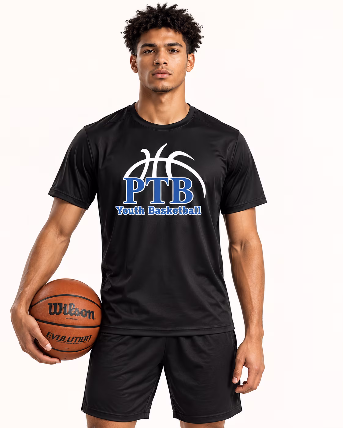 Front view of the approved PTB Team T-Shirt.